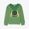 Gucci Tiger Graphic-print Cotton-jersey Sweatshirt 6-12 Years