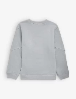 Gucci Logo-print Cotton-jersey Sweatshirt 4-10 Years -Kid Couture R04078838 THUNDERSTORMMC ALT02