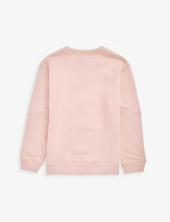 Gucci Logo-print Cotton-jersey Sweatshirt 4-10 Years -Kid Couture R04078839 SMOOTHPINKMC ALT02