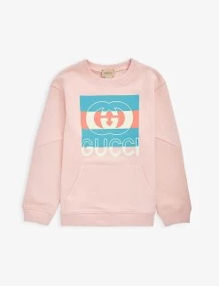 Gucci Logo-print Cotton-jersey Sweatshirt 4-10 Years