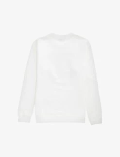 Gucci Graphic Logo-print Cotton-jersey Sweatshirt 4-10 Years -Kid Couture R04078840 NEWWHITEMC ALT02