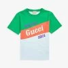 Gucci Colour-blocked Logo-print Cotton-jersey T-shirt 4-12 Years