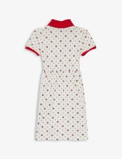 Gucci Star-print Stretch-cotton Dress 4-12 Years -Kid Couture R04078869 IVORYMC ALT02