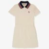 Gucci Contrast-collar Cotton-jersey Dress 4-12 Years