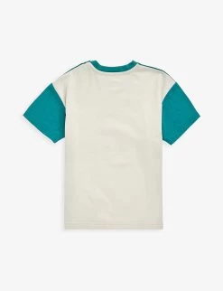Gucci Colour-blocked Logo-print Cotton-jersey T-shirt 6-36 Months -Kid Couture R04079341 BONEMC ALT02