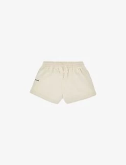 Text-print Organic-cotton Shorts 5-6 Years -Kid Couture R04079875 SAND ALT02