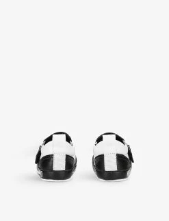 MOSCHINO Teddy Bear-strap Leather Trainers 0-6 Months 7 MOSCHINO Teddy Bear-strap Leather Trainers 0-6 Months -Kid Couture R04080187 WHITEBLK ALT03