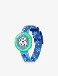 Flik Flak FBNP209 SOCCEROZAURUS Bio-sourced Plastic Quartz Watch