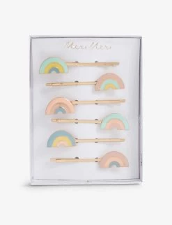 Meri-Meri Rainbow Textile Hair Clips