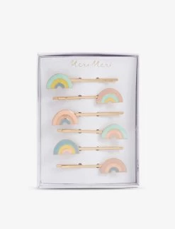 Meri-Meri Rainbow Pack Of Six Hair Clips