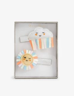 Meri-Meri Sun And Cloud Pack Of Two Felt Hair Clips