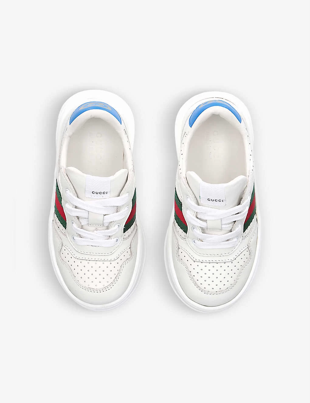 Gucci Chunky B Logo-printed Leather Low-top Trainers 1-4 Years 2 Gucci Chunky B Logo-printed Leather Low-top Trainers 1-4 Years - Image 2
