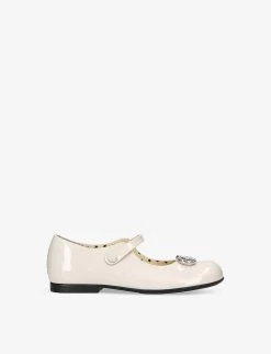 Gucci Ruby Crystal-embellished Patent-leather Loafers 4-8 Years