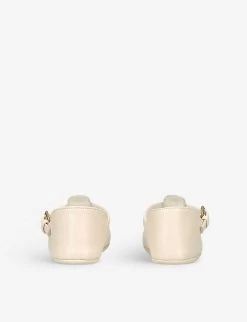 Gucci Horsebit Leather Ballet Shoes 4-6 Months -Kid Couture R04086290 CREAM ALT03