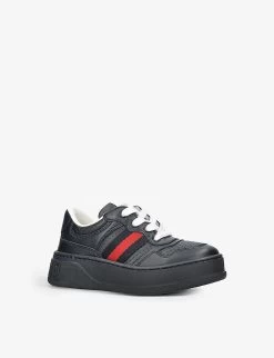 Gucci Chunky B Leather Trainers 6 Months-5 Years -Kid Couture R04086300 NAVY ALT02