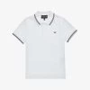 Emporio Armani Logo-print Stretch-cotton Polo Shirt 4-16 Years