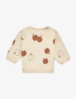 Orchard Organic-cotton Sweatshirt 0-12 Months -Kid Couture R04086704 CREAMBROWN ALT02