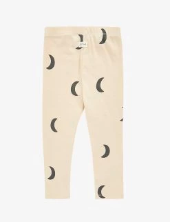 Moon-print Organic-cotton Leggings 0 Months-4 Years -Kid Couture R04086713 CREAMNAVY ALT02