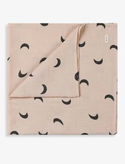 Moon-print Organic-cotton Muslin