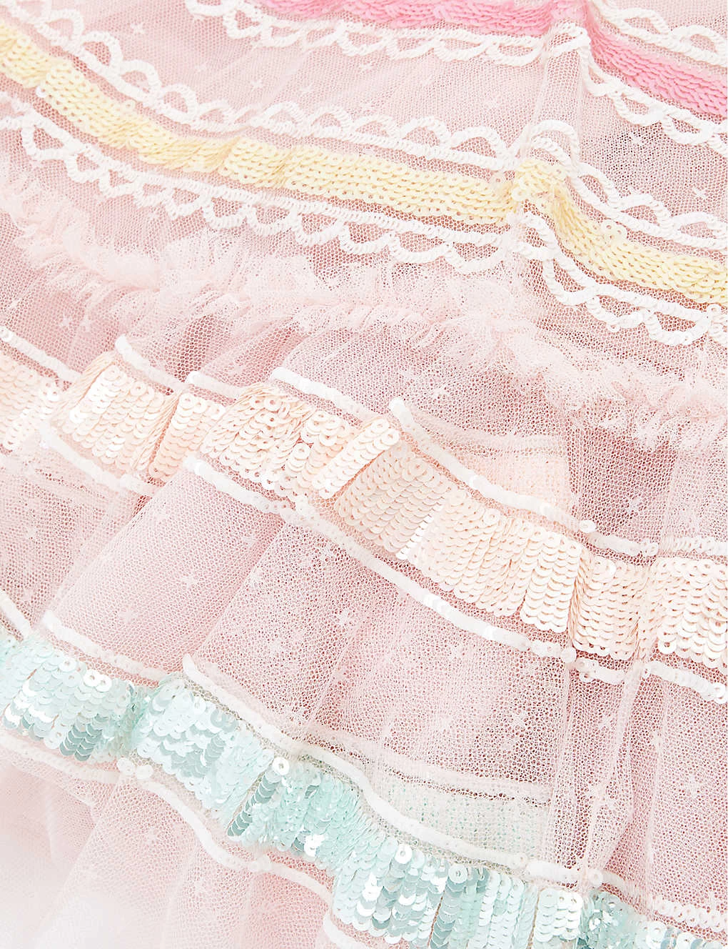 Rainbow Sequin-embellished Woven Dress 4-10 Years 2 Rainbow Sequin-embellished Woven Dress 4-10 Years - Image 2