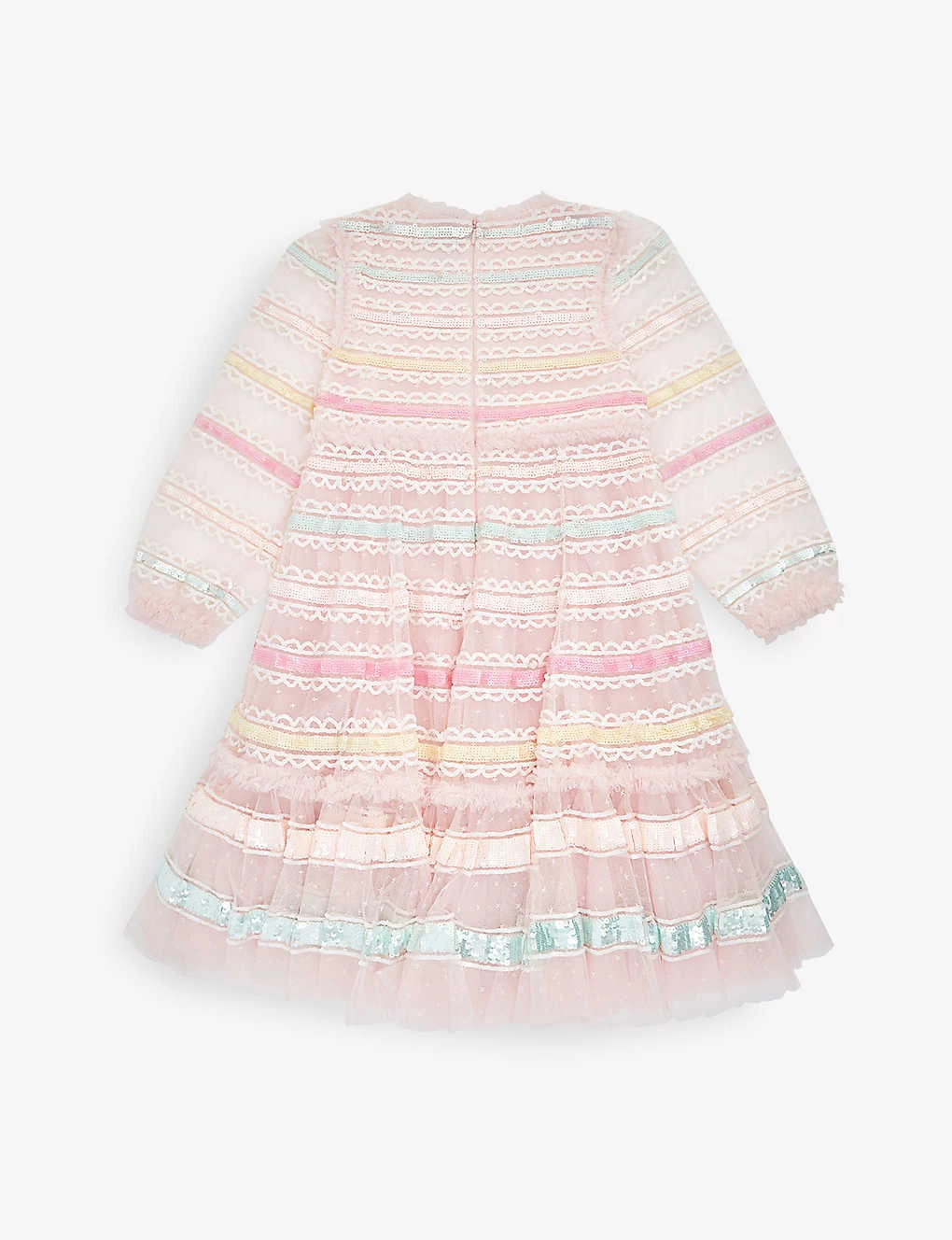 Rainbow Sequin-embellished Woven Dress 4-10 Years 3 Rainbow Sequin-embellished Woven Dress 4-10 Years - Image 3