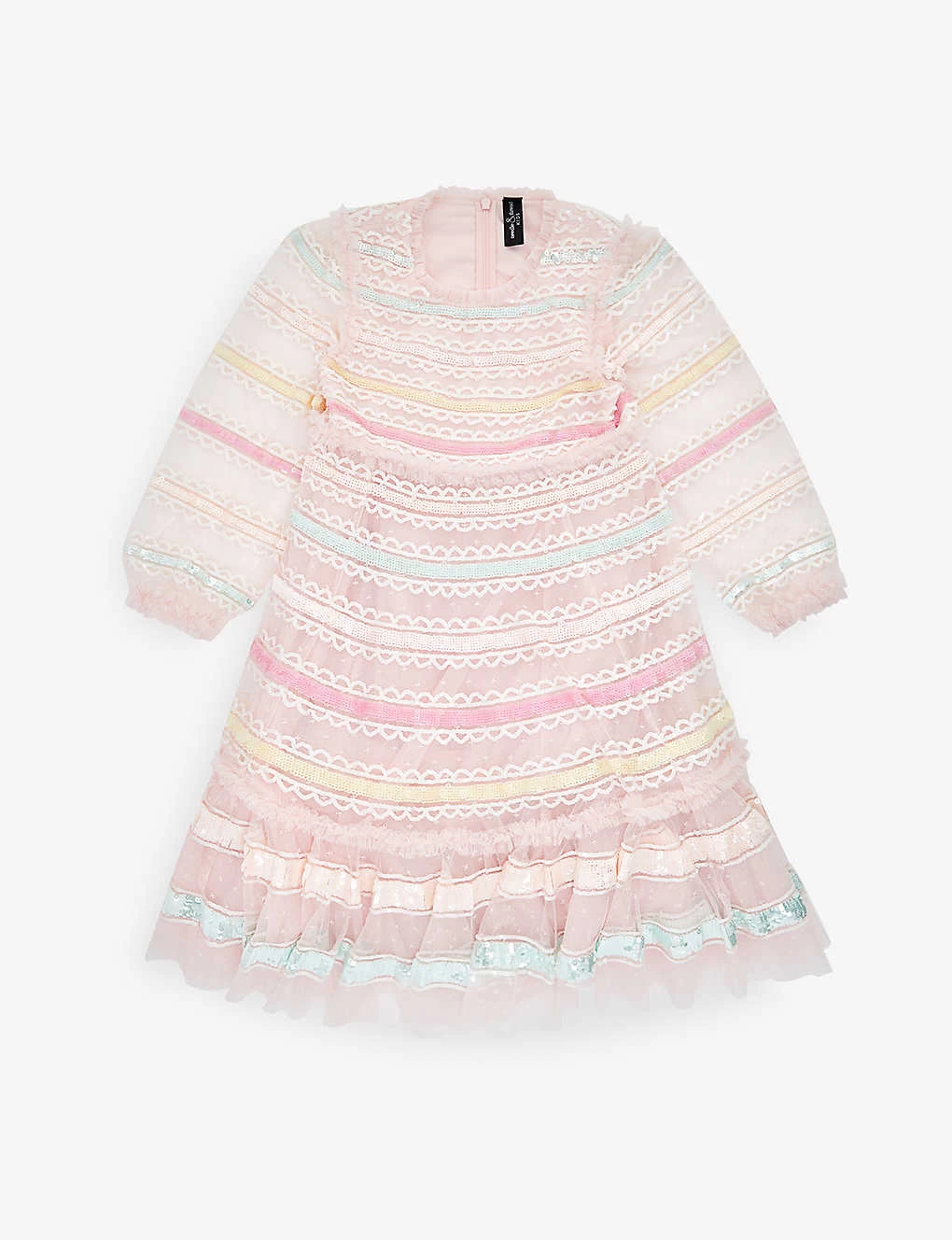 Rainbow Sequin-embellished Woven Dress 4-10 Years 1 Rainbow Sequin-embellished Woven Dress 4-10 Years