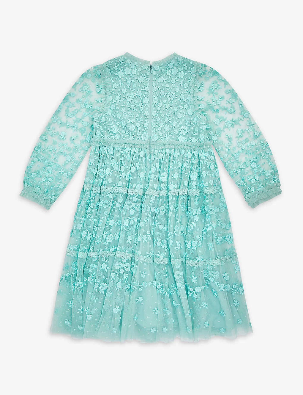 Celestia Floral-embroidered Woven Dress 4-10 Years 3 Celestia Floral-embroidered Woven Dress 4-10 Years - Image 3