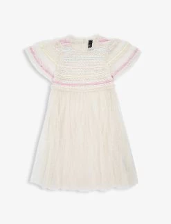 Striped Sequin-embellished Woven Dress 4-10 Years