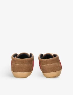 Veja Branded Suede Baby Trainers 0-6 Months -Kid Couture R04090516 BROWN ALT03