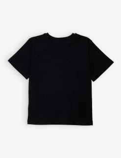 MOSCHINO Teddy Bear Logo-print Cotton-jersey T-shirt 4-14 Years -Kid Couture R04090967 NEROBLACK ALT02