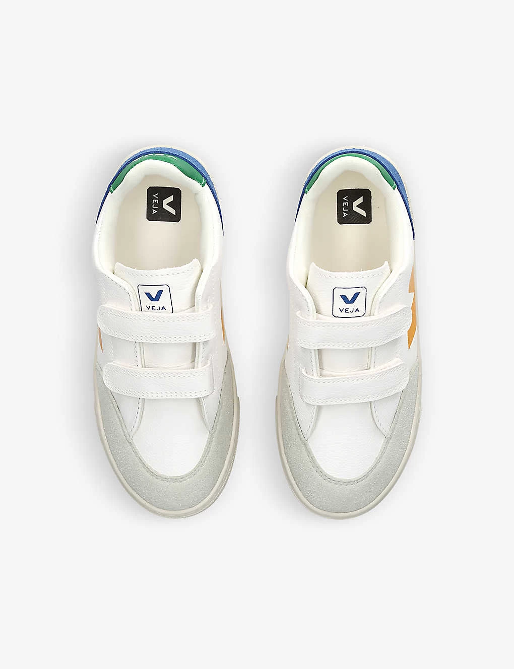 Veja V 12 Logo-print Leather And Suede Trainers 2-5 Years 2 Veja V 12 Logo-print Leather And Suede Trainers 2-5 Years - Image 2