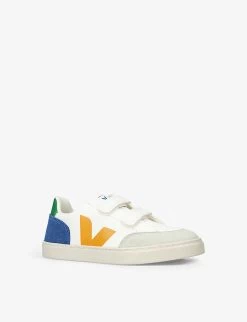 Veja V 12 Logo-print Leather And Suede Trainers 2-5 Years 7 Veja V 12 Logo-print Leather And Suede Trainers 2-5 Years -Kid Couture R04092052 BLUEOTHER ALT02