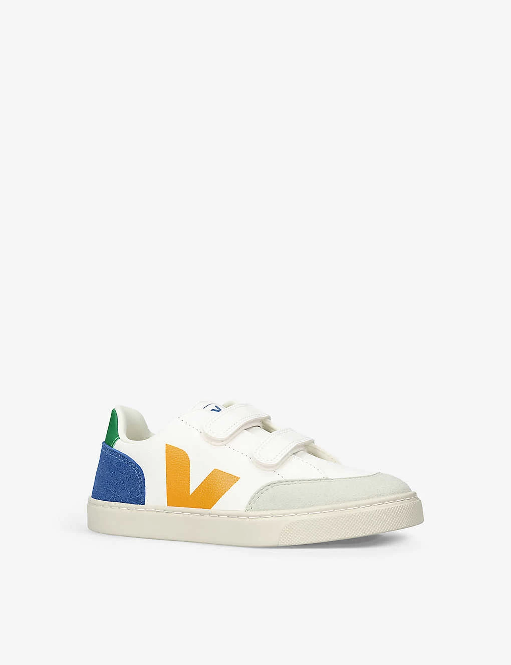 Veja V 12 Logo-print Leather And Suede Trainers 2-5 Years 3 Veja V 12 Logo-print Leather And Suede Trainers 2-5 Years - Image 3