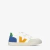 Veja V 12 Logo-print Leather And Suede Trainers 2-5 Years