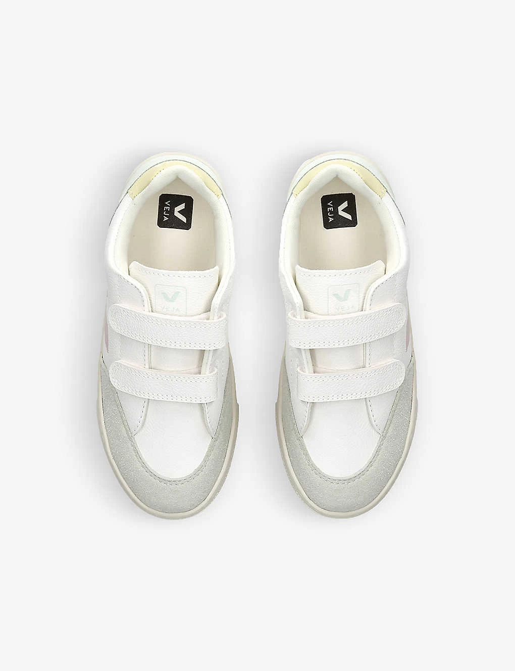 Veja V 12 Branded Leather Low-top Trainers 6-9 Years 2 Veja V 12 Branded Leather Low-top Trainers 6-9 Years - Image 2