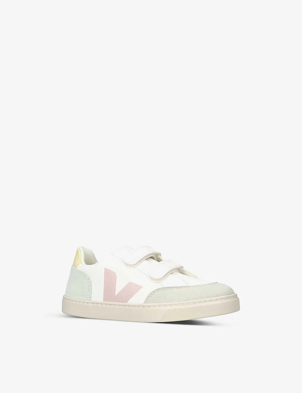Veja V 12 Branded Leather Low-top Trainers 6-9 Years 3 Veja V 12 Branded Leather Low-top Trainers 6-9 Years - Image 3