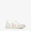 Veja V 12 Branded Leather Low-top Trainers 6-9 Years