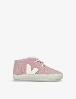 Veja Branded Organic-cotton Canvas Baby Shoes 0-6 Months