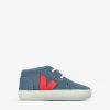 Veja Branded Organic-cotton Canvas Baby Shoes 0-6 Months