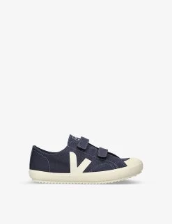 Veja Ollie Logo-printed Cotton-canvas Trainers 2-5 Years