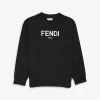FENDI Logo Crewneck Cotton-jersey Sweatshirt 4-12 Years