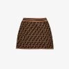 FENDI Zucca Logo-intarsia Knitted Skirt 10-12 Years