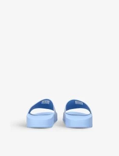 Balenciaga Logo-embossed Rubber Slides 4-8 Years -Kid Couture R04093820 PALEBLUE ALT03