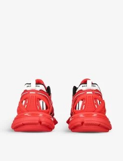 Balenciaga Track 2 Kids Logo-print Woven Low-top Trainers 3-8 Years 7 Balenciaga Track 2 Kids Logo-print Woven Low-top Trainers 3-8 Years -Kid Couture R04093822 RED ALT03