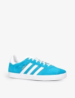 ADIDAS Gazelle Suede-leather Trainers 9-10 Years -Kid Couture R04096805 BLUE ALT02