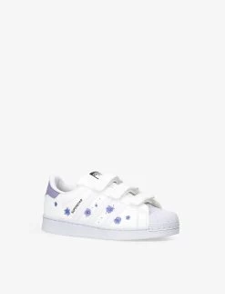 ADIDAS Superstar Logo-patch Leather Trainers 5-10 Years -Kid Couture R04096827 WHITEOTH ALT02
