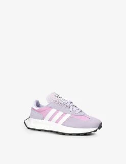 ADIDAS Retropy E5 Mesh And Suede Low-top Trainers 9-10 Years -Kid Couture R04096840 PINK ALT02