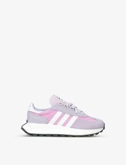 ADIDAS Retropy E5 Mesh And Suede Low-top Trainers 9-10 Years