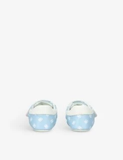 Dolce & Gabbana Monogram-print Leather Pre-walker Booties 0-1 Years -Kid Couture R04097288 WHITEOTH ALT03