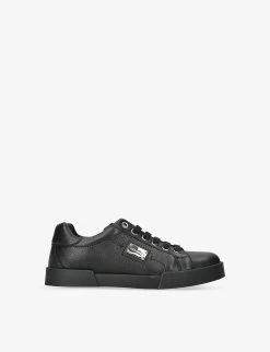 Dolce & Gabbana Brand-plaque Leather Low-top Trainers 3-10 Years